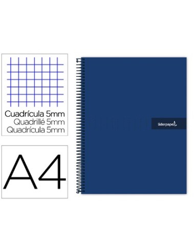 CUADERNO ESP. CRAFTY A4 T.FORRADA 5MM 5B 4T.120H.90GR. AZ .*32895