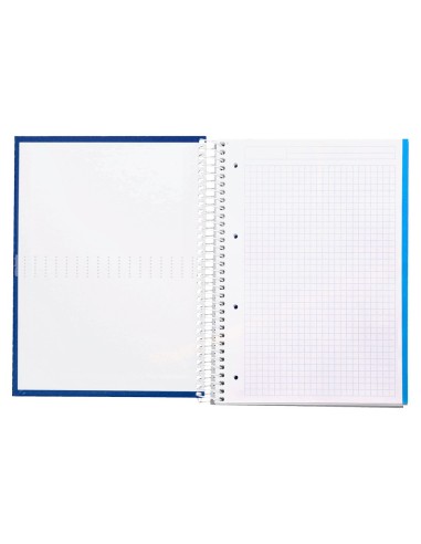 CUADERNO ESP. CRAFTY A4 T.FORRADA 5MM 5B 4T.120H.90GR. AZ .*32895