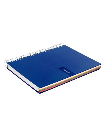 CUADERNO ESP. CRAFTY A4 T.FORRADA 5MM 5B 4T.120H.90GR. AZ .*32895