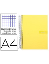 CUADERNO ESP. CRAFTY A4 T.FORRADA MICRO 120H 90GR. 5MM 5B.4T. AM.