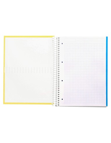 CUADERNO ESP. CRAFTY A4 T.FORRADA MICRO 120H 90GR. 5MM 5B.4T. AM.
