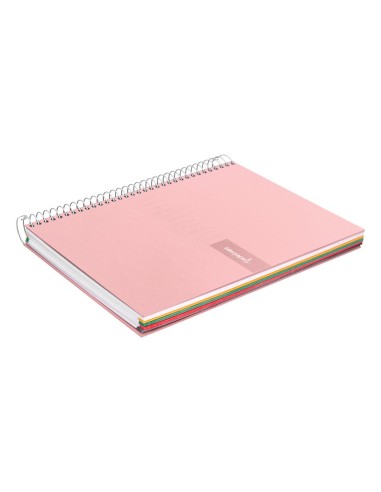 CUADERNO ESP. CRAFTY A4 T.FORRADA MICRO 120H 90GR. 5MM.5B.4T. ROSA