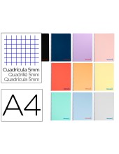 CUADERNO ESP.A4 WONDER T.PLAST.80H 90GR 5MM MARGEN SURT.