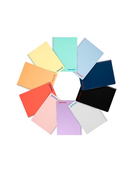 CUADERNO ESP.A4 WONDER T.PLAST.80H 90GR 5MM MARGEN SURT.