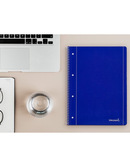 CUADERNO ESP. LIDERPAPEL A4 T.BLANDA MICRO HOR.4T. 80H 70GR. AZ.