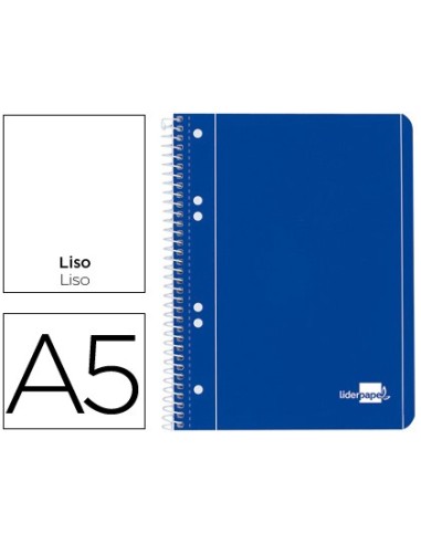 CUADERNO ESP. LIDERPAPEL A5 T.BLANDA MICRO LISO 6T. 80H. 70GR. AZ.