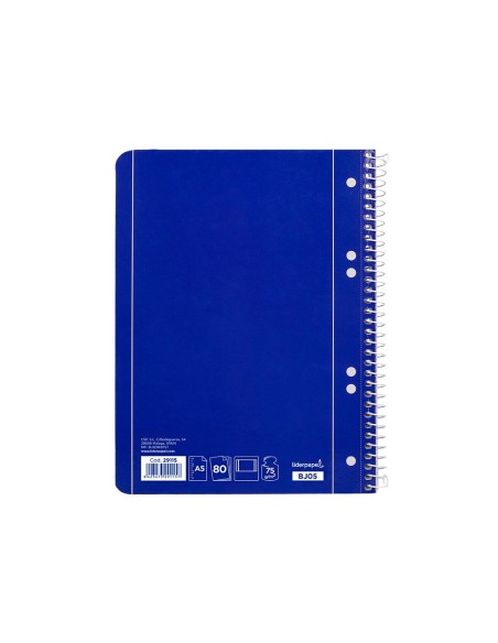 CUADERNO ESP. LIDERPAPEL A5 T.BLANDA MICRO LISO 6T. 80H. 70GR. AZ.