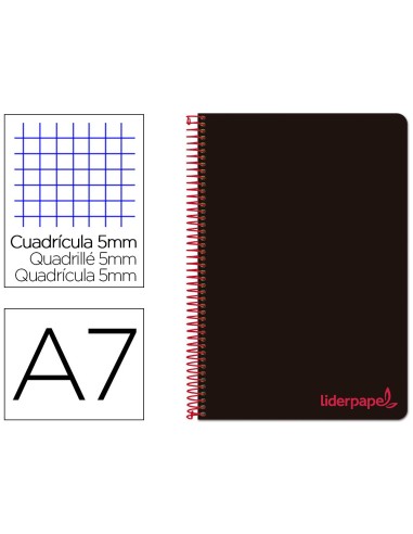 CUADERNO ESP. WONDER A7 T.PLASTICO MICRO 5MM 4B.100H. 90GR. NG.