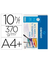 CUADERNO ESP. CANSON DIBUJO A4 ACUARELA 10H. 370GR.