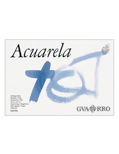 BLOC ENCOLADO GUARRO A3 ACUARELA 20H. 240GR.