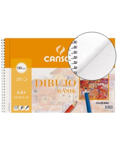 CUADERNO ESP. CANSON DIBUJO A4+ MICRO 20H. 160GR.