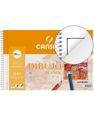 CUADERNO ESP. CANSON DIBUJO A4 MICRO 2T. 20H. 160GR. C/REC