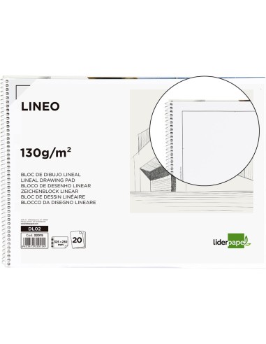 CUADERNO ESP. LIDERPAPEL DIBUJO FL. MICRO 20H. 130GR. C/REC.