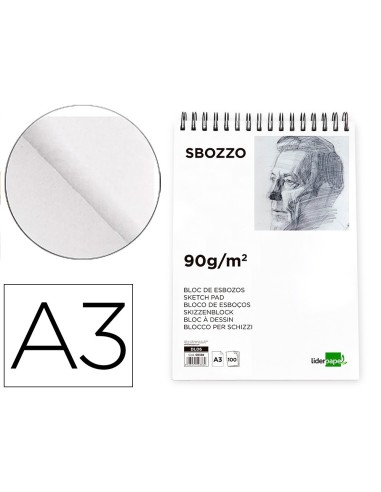 CUADERNO ESP. LIDERPAPEL DIBUJO A3 100H. 90GR.