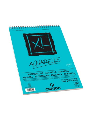 CUADERNO ESP. CANSON DIBUJO A4 ACUARELA GRANO FINO MICRO 30H. 300GR.