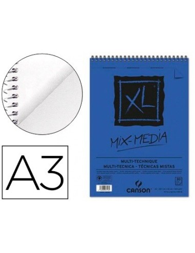 CUADERNO ESP. CANSON DIBUJO A3 ACUARELA MICRO GRANO MEDIO 30H. 300GR.