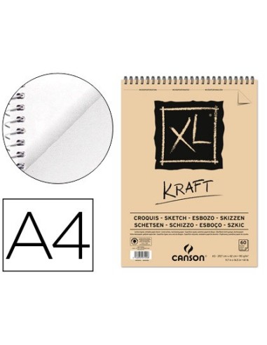 CUADERNO ESP. CANSON DIBUJO A4 RAYA BEIGE 60H. 90GR.