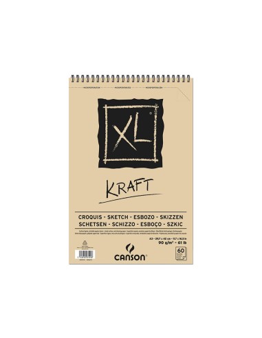 CUADERNO ESP. CANSON DIBUJO A3 RAYA BEIGE 60H. 90GR. CUADERNO ESP. CANSON DIBUJO A3 RAYA BEIGE 60H. 90GR.