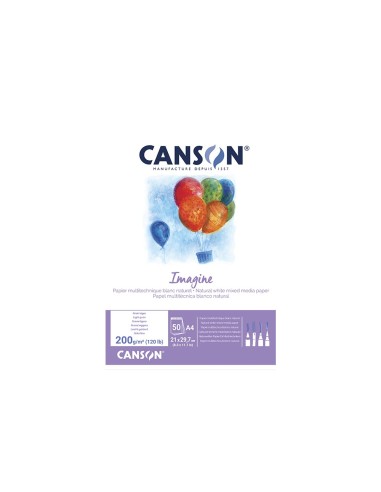 BLOC ENCOLADO CANSON DIBUJO A4 50H. 200GR. BLOC ENCOLADO CANSON DIBUJO A4 50H. 200GR.