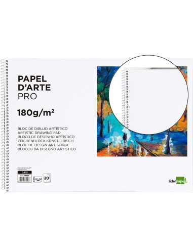 CUADERNO ESP. LIDERPAPEL DIBUJO 460X325MM 20H. 180GR.