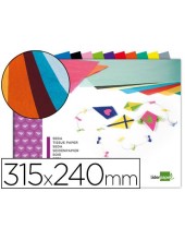 BLOC LIDERPAPEL MANUALIDADES 240X315MM PAPEL SEDA 10H. SURT.