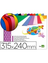 BLOC LIDERPAPEL MANUALIDADES 240X315MM GOMA EVA 10H. SURT.