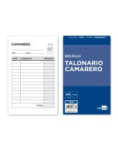 TALONARIO CAMARERO BOLSILLO 85X135 MM 150