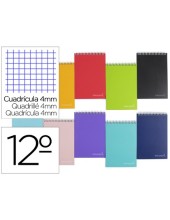 CUADERNO ESP. WITTY A7 AP.T.DURA 4MM 80H. 75GR. COL.SURT