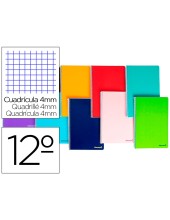 CUADERNO ESP. SMART A7 T.BLANDA 4MM 80H 60GR. COL. SURT.