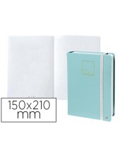 CUADERNO QUO VADIS INFINITE DOTS 15X21 CM 224H. T.SIMILPIEL VE.