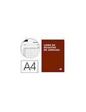 LIBRO  REGISTRO A4 10 EMPLEADOS MES PAGINA PAPEL BL.90 G 2