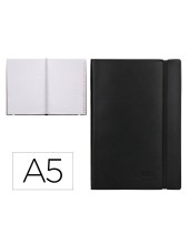 CUADERNO GRAP. LIDERPAPEL INDICE A5 4MM 120H. 70GR. NG. C/GOMA