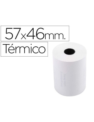 ROLLO SUMADORA EXACOMPTA TERMICO 57MM X 46MM 55 G/M2 SIN BISFENOL A