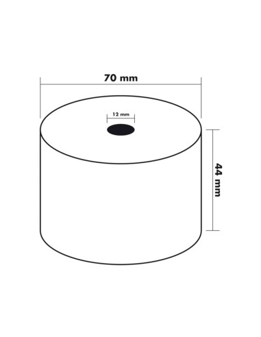ROLLO SUMADORA TERMICO Q-CON.44 MM ANCHO X 70 MM DIAMETRO ROLLO SUMADORA TERMICO Q-CON.44 MM ANCHO X 70 MM DIAMETRO