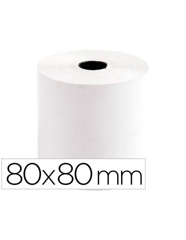 ROLLO SUMADORA TERMICO Q-CON.80MM ANCHO X 80MM  SIN BISFENOL  70 G/M2