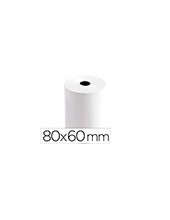 ROLLO SUMADORA TERMICO Q-CON.80MM ANCHO X 60MM DIAMETRO PAPEL 70 G/M2 2