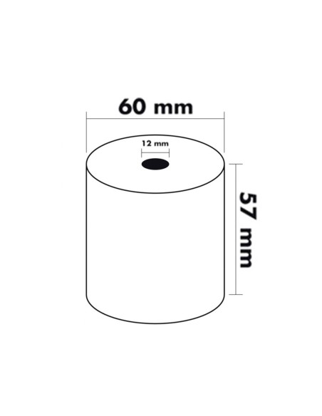 ROLLO SUMADORA TERMICO Q-CON.57MM ANCHO X 60MM SIN BISFENOL 70 G/M2 ROLLO SUMADORA TERMICO Q-CON.57MM ANCHO X 60MM SIN BISFENOL 70 G/M2
