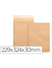 SOBRE BOLSA FUELLE KRAFT 229X324X30 MM TIRA SILICONA 120 GR C.50 UDS.