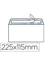 SOBRE N.5 BLANCO AMERICANO 115X225MM TIRA SILICONA OPEN SYSTEM CAJA 5