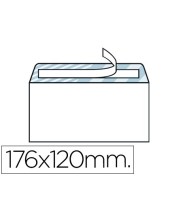 SOBRE N.9 BLANCO COMERCIAL NORMALIZADO 120X176MM TIRA SILICONA C.500