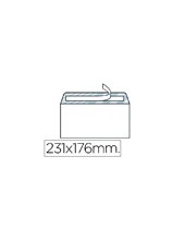SOBRE N.12 BLANCO 4º 176X231 MM TIRA SILICONA CAJA 500 UDS. 2
