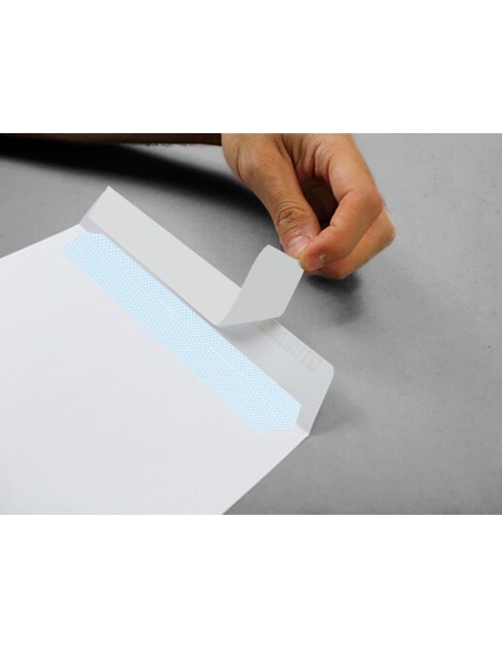 SOBRE BOLSA N.16 BLANCO C5 162X229 MM TIRA SILICONA CAJA 500 UDS.