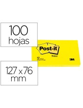 BLOC NOTAS ADH. POST-IT 76X127MM 100H. AM.