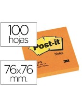 BLOC NOTAS ADH. POST-IT 76X76MM 100H. NJ.NEON