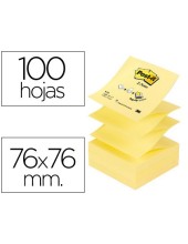 BLOC NOTAS ADH. POST-IT 76X76MM Z-NOTES 100H. AM.