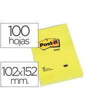 BLOC NOTAS ADH. POST-IT 102X152MM 100H. AM.