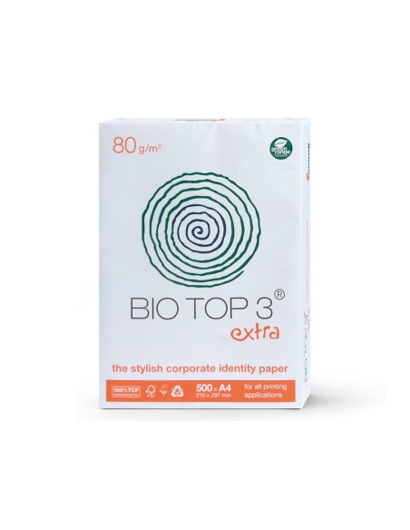 PAPEL FOTOCOPIADORA BIOTOP EXTRA ECOLOGICO DIN-A4 PAQUETE 500 HOJAS
