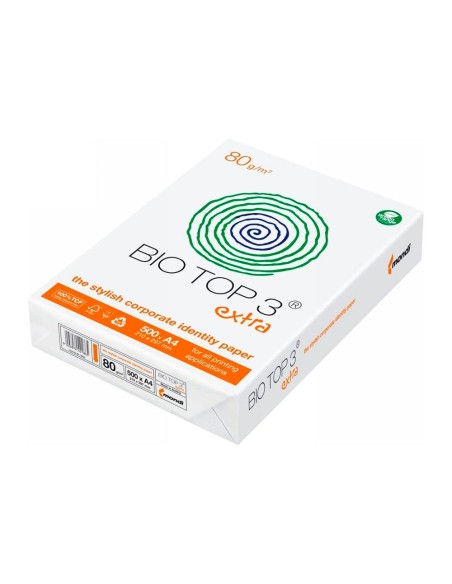 PAPEL FOTOCOPIADORA BIOTOP EXTRA ECOLOGICO DIN-A4 PAQUETE 500 HOJAS