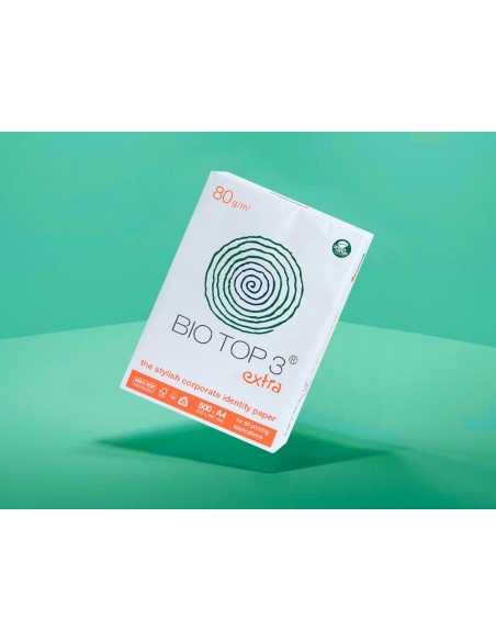 PAPEL FOTOCOPIADORA BIOTOP EXTRA ECOLOGICO DIN-A4 PAQUETE 500 HOJAS