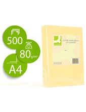 PAPEL COLOR Q-CONNECT DIN A4 80GR CHAMPAGNE PAQUETE DE 500 HOJAS